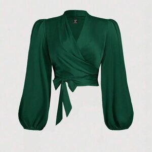 SHEIN Women’s Wrap Blouse | Medium | NWOT